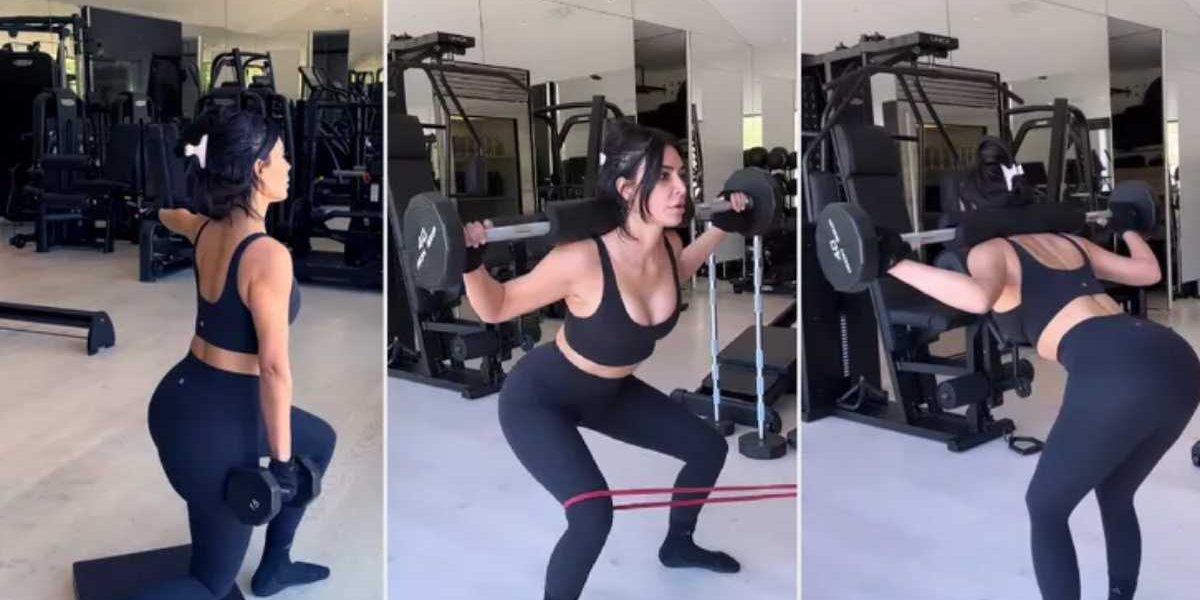 Kim Kardashian en el gym